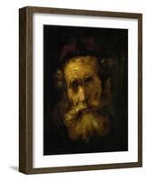 A Rabbi-Rembrandt van Rijn-Framed Giclee Print