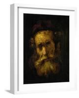 A Rabbi-Rembrandt van Rijn-Framed Giclee Print