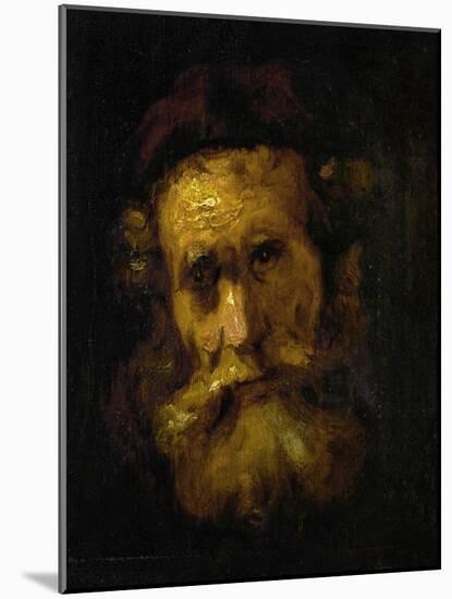 A Rabbi-Rembrandt van Rijn-Mounted Giclee Print