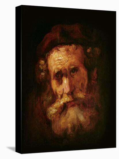 A Rabbi-Rembrandt van Rijn-Stretched Canvas