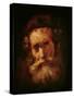 A Rabbi-Rembrandt van Rijn-Stretched Canvas