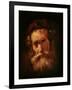 A Rabbi-Rembrandt van Rijn-Framed Giclee Print