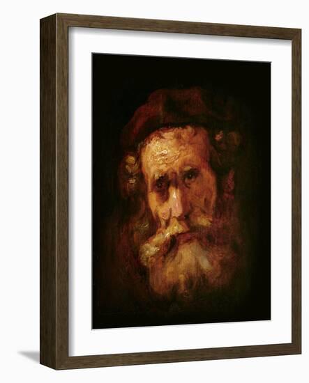 A Rabbi-Rembrandt van Rijn-Framed Giclee Print