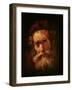 A Rabbi-Rembrandt van Rijn-Framed Giclee Print