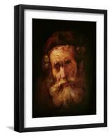 A Rabbi-Rembrandt van Rijn-Framed Giclee Print