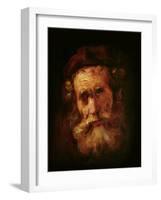 A Rabbi-Rembrandt van Rijn-Framed Giclee Print