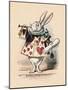 'A Rabbit as court official blowing a trumpet for an announcement', 1889-John Tenniel-Mounted Giclee Print