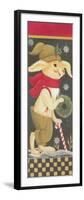 A Rabbit Dressed for Winter, Holding a Wreath-Beverly Johnston-Framed Giclee Print