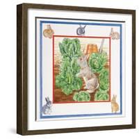 A Rabbit in the Cabbage Patch-Catherine Bradbury-Framed Giclee Print