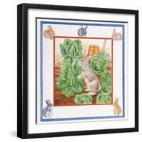 A Rabbit in the Cabbage Patch-Catherine Bradbury-Framed Giclee Print