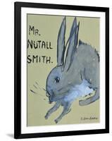 A Rabbit named Mr Nutall Smith-Brenda Brin Booker-Framed Giclee Print