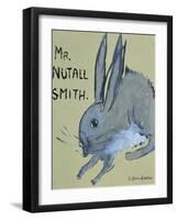 A Rabbit named Mr Nutall Smith-Brenda Brin Booker-Framed Giclee Print