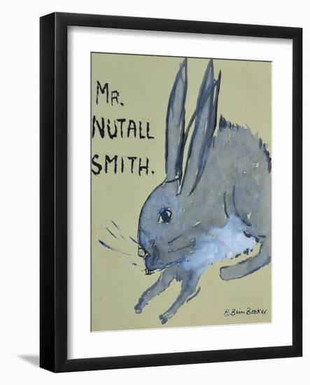 A Rabbit named Mr Nutall Smith-Brenda Brin Booker-Framed Giclee Print