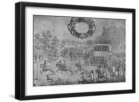 A Race Before Charles II, by Francis Barlow', c1650-1680, (1911)-Francis Barlow-Framed Giclee Print