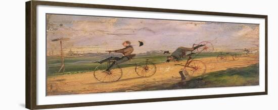 A Race Between Lallement Velocipedes, circa 1865-Samuel Henry Gordon Alken-Framed Giclee Print