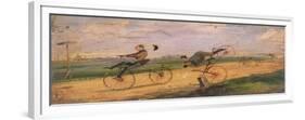 A Race Between Lallement Velocipedes, circa 1865-Samuel Henry Gordon Alken-Framed Giclee Print