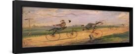 A Race Between Lallement Velocipedes, circa 1865-Samuel Henry Gordon Alken-Framed Giclee Print