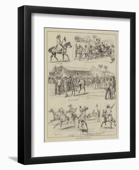 A Race Meeting in Jamaica-Frank Dadd-Framed Premium Giclee Print