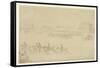 A Race of the Knavesmire at York (Pen and Ink with W/C on Paper)-Thomas Rowlandson-Framed Stretched Canvas