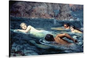 A Race with Mermaids and Tritons-Collier Smithers-Stretched Canvas