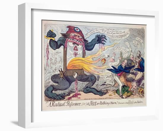 A Radical Reformer,-George Cruikshank-Framed Giclee Print