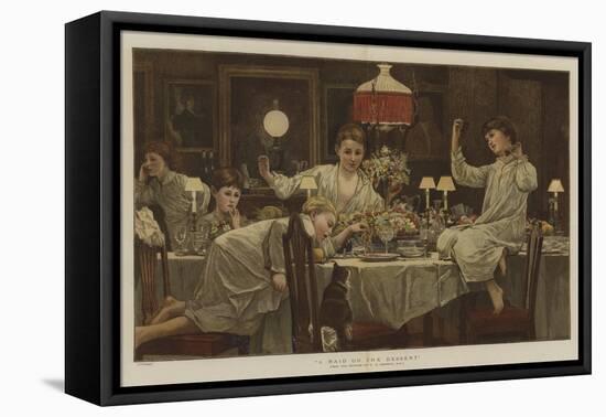 A Raid on the Dessert-Edward Killingworth Johnson-Framed Stretched Canvas
