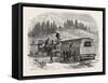 A Railroad Battery, American Civil War, USA, 1870S-null-Framed Stretched Canvas