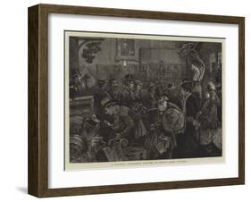 A Railway Clearance Auction at King's Cross Station-William Bazett Murray-Framed Giclee Print