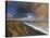 A Rain Cloud Approaches the Cliffs at Weybourne, Norfolk, England-Jon Gibbs-Stretched Canvas