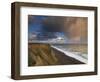 A Rain Cloud Approaches the Cliffs at Weybourne, Norfolk, England-Jon Gibbs-Framed Photographic Print