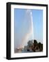 A Rainbow is Seen Behind Alster Lake in Downtown Hamburg, Northern Germany, September 12, 2006-Fabian Bimmer-Framed Photographic Print