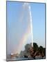 A Rainbow is Seen Behind Alster Lake in Downtown Hamburg, Northern Germany, September 12, 2006-Fabian Bimmer-Mounted Photographic Print