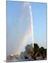 A Rainbow is Seen Behind Alster Lake in Downtown Hamburg, Northern Germany, September 12, 2006-Fabian Bimmer-Mounted Photographic Print