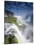 A Rainbow over Iguacu Falls in Brazil-Alex Saberi-Stretched Canvas