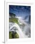 A Rainbow over Iguacu Falls in Brazil-Alex Saberi-Framed Photographic Print