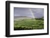 A Rainbow over the Countryside of Swaledale, Yorkshire Dales, Yorkshire, United Kingdom-John Woodworth-Framed Photographic Print