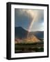 A Rainbow Reaches for the Banks of Kashmir's Dal Lake-null-Framed Photographic Print