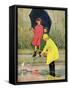 A Rainy Day, 1932-Miriam Story Hurford-Framed Stretched Canvas