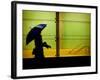 A Rainy Night in the City-Sharon Wish-Framed Photographic Print