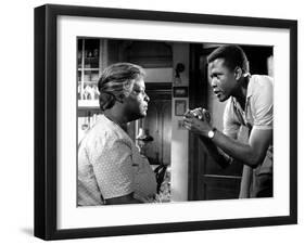 A Raisin In The Sun, Claudia McNeil, Sidney Poitier, 1961-null-Framed Photo