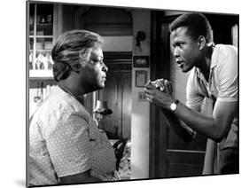 A Raisin In The Sun, Claudia McNeil, Sidney Poitier, 1961-null-Mounted Photo