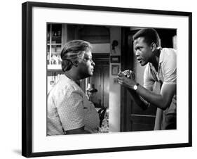 A Raisin In The Sun, Claudia McNeil, Sidney Poitier, 1961-null-Framed Photo