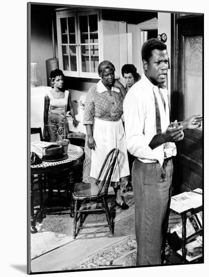 A Raisin In The Sun, Ruby Dee, Claudia McNeil, Diana Sands, Sidney Poitier, 1961-null-Mounted Photo