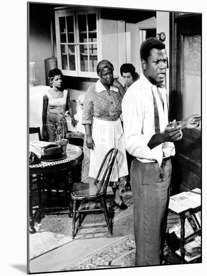 A Raisin In The Sun, Ruby Dee, Claudia McNeil, Diana Sands, Sidney Poitier, 1961-null-Mounted Photo