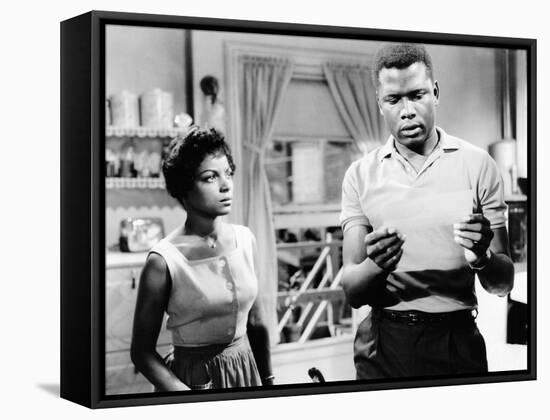 A Raisin In The Sun, Ruby Dee, Sidney Poitier, 1961-null-Framed Stretched Canvas