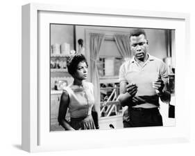 A Raisin In The Sun, Ruby Dee, Sidney Poitier, 1961-null-Framed Photo