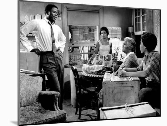 A Raisin In The Sun, Sidney Poitier, Ruby Dee, Claudia McNeil, Diana Sands, 1961-null-Mounted Photo