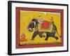 A Raja Riding an Elephant, C.1690-null-Framed Giclee Print