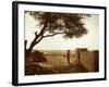 A Rajasthani Woman Carries Her Things on Her Head in a Small Village in Western Rajasthan-D. Scott Clark-Framed Photographic Print