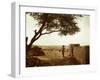 A Rajasthani Woman Carries Her Things on Her Head in a Small Village in Western Rajasthan-D. Scott Clark-Framed Photographic Print